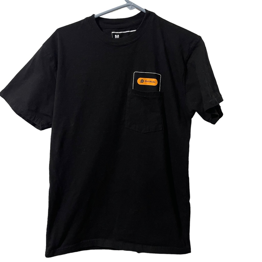 On Offroad Shirt Men Medium Black Cotton Dirt Mode Pocket Lightweight Casual Tee